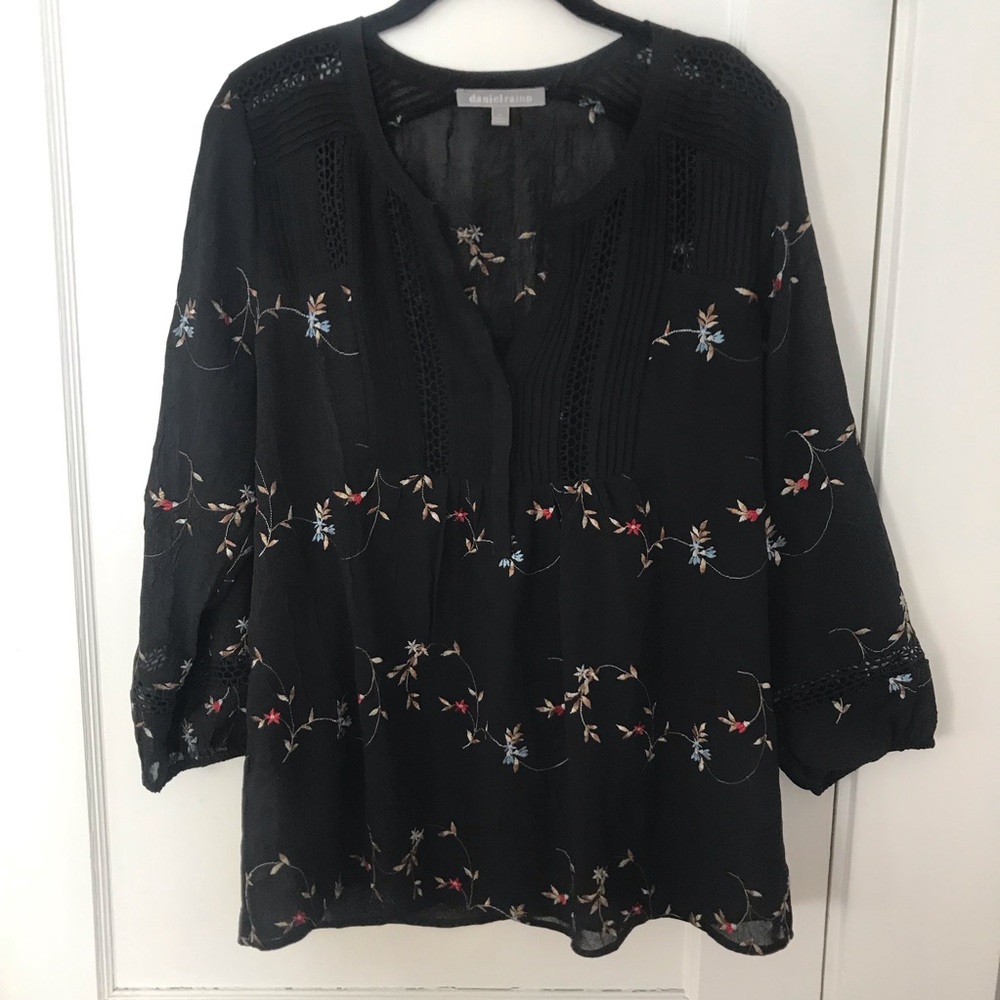 Daniel Rainn Sheer Boho Blouse